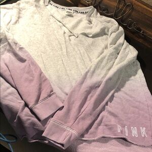 Victoria's Secret PINK Lavender Ombre Crewneck Sweatshirt